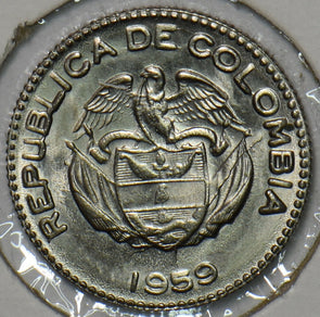 Colombia 1959 10 Centavos Eagle animal 196089 combine shipping