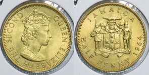 Jamaica 1964 1/2 Penny 198490 combine shipping