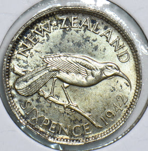 New Zealand 1942 6 Pence Huia Bird 198209 combine shipping