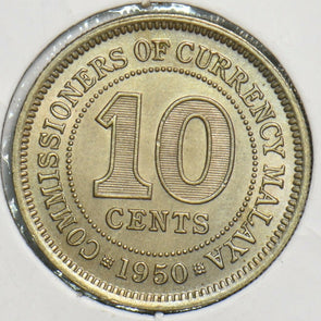 Malaya 1950 10 Cents 298368 combine shipping