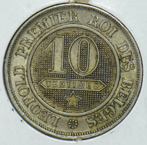 Belgium 1862 10 Centimes lion animal  290384 combine shipping