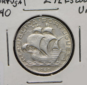 Portugal 1940 2 1/2 Escudos  292197 combine shipping