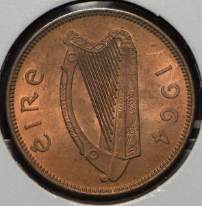 Ireland 1964 1/2 Penny Sow with Piglets animal  191190 combine shipping