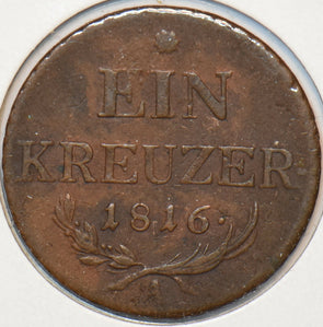 Austria 1816 A Kreuzer Eagle animal 295932 combine shipping
