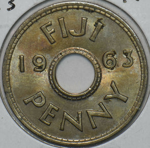 Fiji 1963 Penny 152308 combine shipping