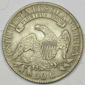 1826 Capped Bust Half Dollar 90% silver Bust VF+ U0417