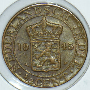 Netherlands 1945 1/2 Cent 291553 combine shipping