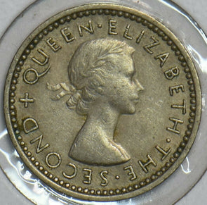 New Zealand 1953 3 Pence 903659 combine shipping