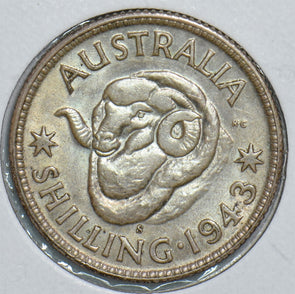 Australia 1943 S Shilling Ram 198840 combine shipping