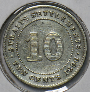 Straits Settlements 1896 10 Cents 294689 combine shipping