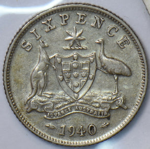 Australia 1940 6 Pence Kangaroo animal Emu 902564 combine shipping