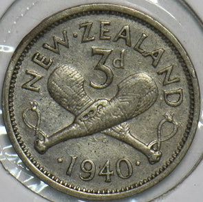 New Zealand 1940 3 Pence 903665 combine shipping