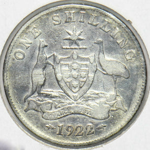 Australia 1922 Georgivs V Shilling Kangaroo animal Ostrich VG 901967 combine shi