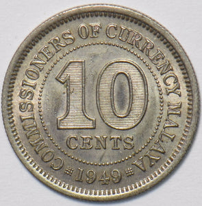 Malaya 1949 10 Cents 195318 combine shipping