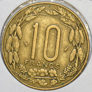 Central African States 1981 10 Francs Eland animal 903861 combine shipping