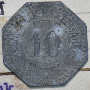 Germany Ludinghausen Masch.Fabr. Pilg 10 Pfennig Zink 292555 combine shipping