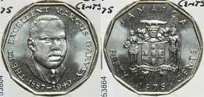 Jamaica 1975 50 Cents 153864 combine shipping
