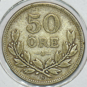 Sweden 1914 50 Ore 152811 combine shipping