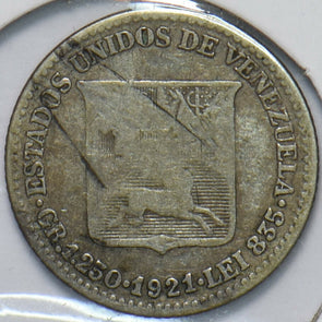 Venezuela 1921 1/4 Bolivar Horse animal 192115 combine shipping