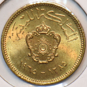 Libya 1965 AH 1385 Millieme 295351 combine shipping