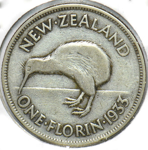 New Zealand 1933 Florin Kiwi animal George V 150550 combine shipping