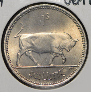 Ireland 1964 Shilling Bull animal  291724 combine shipping
