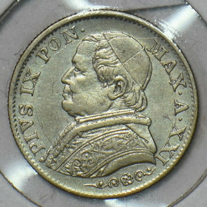 Vatican 1867 5 Soldi 296943 combine shipping