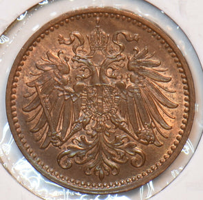 Austria 1895 Heller Eagle animal 194854 combine shipping