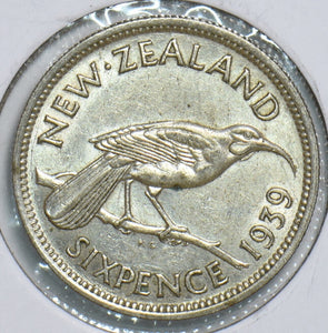New Zealand 1939 6 Pence Huia bird 298644 combine shipping