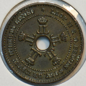 Belgium Congo 1887 Centime 152034 combine shipping
