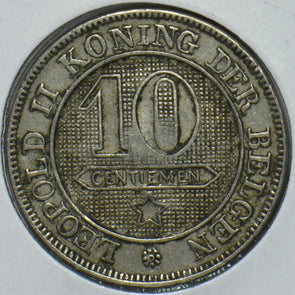 Belgium 1895 10 Centimes Lion animal 195845 combine shipping