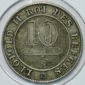 Belgium 1894 10 Centimes Lion animal 195843 combine shipping