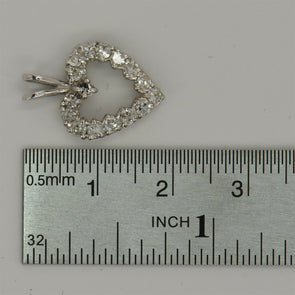 14K Gold Simulated Diamond Pendant 1.03g 0.75*0.5inch RG0124