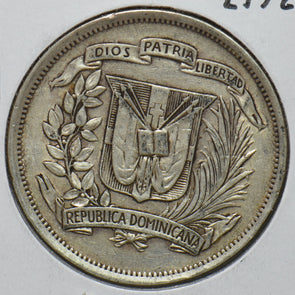 Dominican Republic 1937 1/2 Peso 294130 combine shipping
