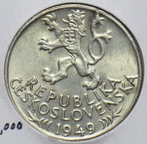 Czechoslovakia 1949 100 Korun Lion animal 293577 combine shipping