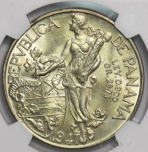 Panama 1947 Balboa NGC MS64 NG0996 combine shipping