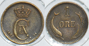 Denmark 1883 Ore Porpoise animal EF 299012 combine shipping