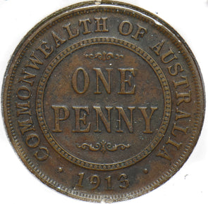 Australia 1913 Penny Georgivs V 902227 combine shipping