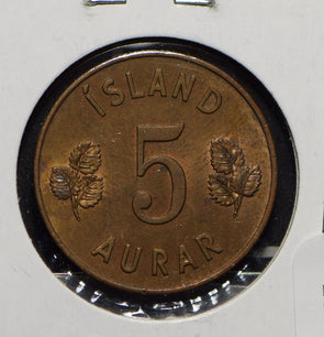 Iceland 1946 5 Aurar  191727 combine shipping
