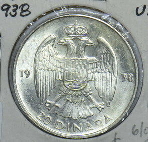 Yugoslavia 1938 20 Dinara Eagles animal 290912 combine shipping