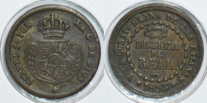 Spain 1853 A 1/10 Real 299115 combine shipping