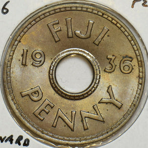Fiji 1936 Penny 197275 combine shipping