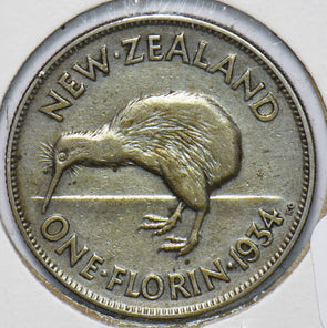 New Zealand 1934 Florin Kiwi Bird animal 293545 combine shipping