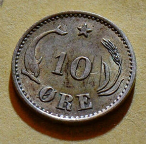 Denmark Y-011 1899 10 Ore AU D0002 combine shipping