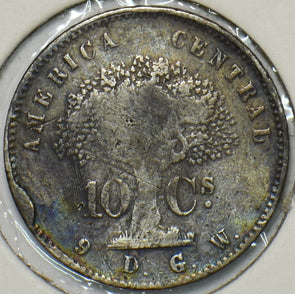 Costa Rica 1875 GW 10 Centavos 196272 combine shipping