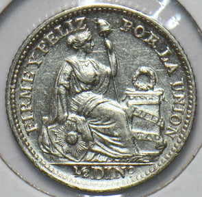 Peru 1908 1/2 Dinero 192707 combine shipping