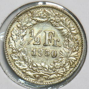 Switzerland 1950 1/2 Franc 197301 combine shipping