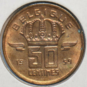 Belgium 1959 50 Centimes 151224 combine shipping
