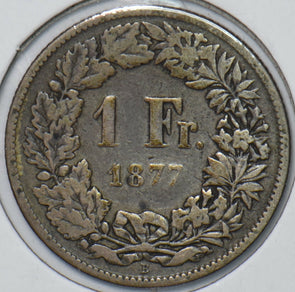 Switzerland 1877 Franc 902787 combine shipping