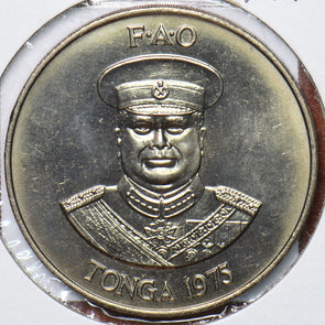 Tonga 1975 2 Paanga Cow, chicken animal Fish, Pig BU0554 combine shipping